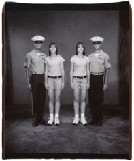 Roy and Amanda Tesmer and Rhianna and Troy Tesmer, Twinsburg, 2001, 24 x 20 Polaroid Photograph