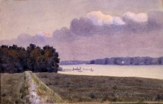 Oscar Bluemner (1867-1938), Landscape with River