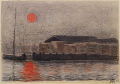 Oscar Bluemner (1867-1938), Barges in the Sunset, 1903