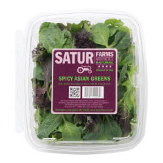 Spicy Asian Greens Mix Retail Clamshell Pack