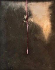 Abstract landscape with golden yellow light in the upper right hand corner