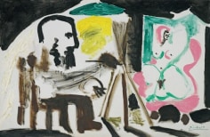 Pablo Picasso Le Peintre et son mod&egrave;le, 1963