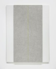 Light Gray with Middle C (Variation #2), 2013, Acoustic absorber panel and acrylic on canvas