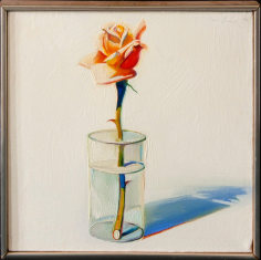 Wayne Thiebaud, Rose in a Glass, 1966