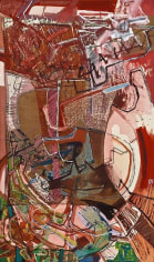 &quot;A Woman with the Mouth of a Wolf,&quot; 2012, acrylic, collage, and oil stick on canvas, 32 x 20 inches, 81.3 x 50.8 cm, A/Y#20125