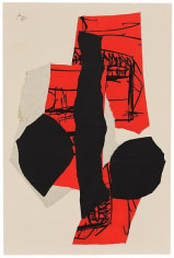 Robert Motherwell, Delos, 1990, Acrylic and pasted papers on canvas mounted on panel, 36 x 24 inches, 91.4 x 61 cm, A/Y11507