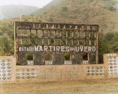 Baseball scoreboard, Estadio Martires del Uvero, 2002, chromogenic print, 20 x 24 inches