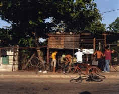 Bicycle Repair Shop, Jaimanitas, Cuba, 2006 chromogenic print