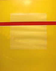 One Red Horizontal Band on Yellow, 2004