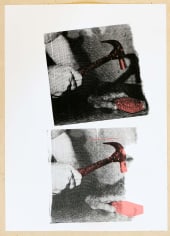 Jacob Boylan  Hammer, 2020  Silkscreen print on paper  70h x 50w cm