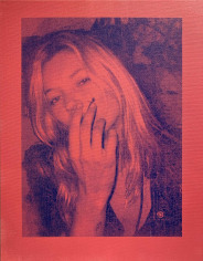 Michael Stiegler  Kate Moss Pink, 2019 art from the exhibition on Bowery at Lone Goat Gallery
