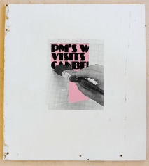 Jacob Boylan  PM's Wife, 2020  Silkscreen on plywood  65h x 59w cm