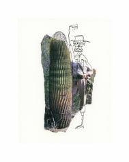 Michael Stiegler  Cactus Dude (unframed), 2019 art from the exhibition on Bowery at Lone Goat Gallery