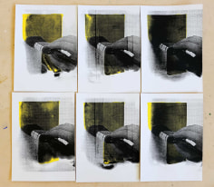 Jacob Boylan  Botch Job, 2020  Silkscreen on paper  35h x 25w cm