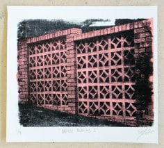 Jacob Boylan  Breeze Blocks 1, 2020  Silk Screen on Paper  25h x 28w cm