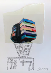 Michael Stiegler  Lego House, 2019 art from the exhibition on Bowery at Lone Goat Gallery