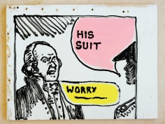 Jacob Boylan  Worry, 2020  Silicon &amp; acrylic on plywood  45h x 59w cm