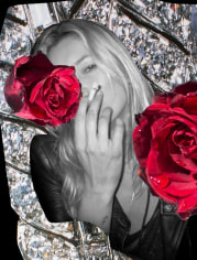 Michael Stiegler  An English Rose - Dina Broadhurst X Michael Stiegler X Kate Moss Colab, 2018 art from the exhibition on Bowery at Lone Goat Gallery