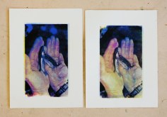 Jacob Boylan  Fish Hands, 2020  Silkscreen on paper  37.50h x 28w cm
