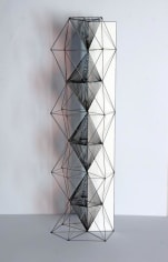 Mariano Dal Verme, Untitled (Tower), 2014. Graphite, paper, 16.75 in. x 4 in. x 4 in.