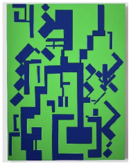 Compound, 2018. Lacquer on MDF, 47 7/32 x 35 13/32 in. (120 x 90 cm.)