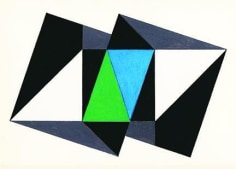 Hugo de Marziani, Untitled, 1959. Tempera on paper, 9.1 in. x 12.2 in.