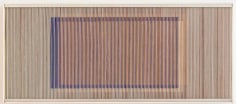 Carlos Cruz-Diez,&nbsp;Physichromie 216, 1966,&nbsp;Cardboard and aluminum modules with wood strip frame,&nbsp;12 1/4 x 28 in.&nbsp;
