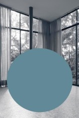 Ricardo Alcaide, Glass House Disrupted, 2015. Acrylic paint on cardboard on Inkjet print, 15 3/4 x 23 5/8 in. (40 x 60 cm).