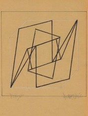 Hugo De Marziani, Untitled, 1960. Ink and graphite on paper, 20 x 20 cm.