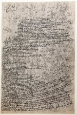 Le&oacute;n Ferrari, Untitled, 1990. Ink and graphite on high impact polystyrene, 25 11/16 x 17 5/16 in. / 65.3 x 44 cm.