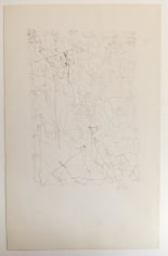 Le&oacute;n Ferrari, Untitled, 1962. Graphite on paper, 9 1/4 x 5 15/16 in. / 23.5 x 15 cm.