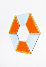 Marta Chilindron, 9 Trapezoids, 2014. Acrylic, 30 in. overall.