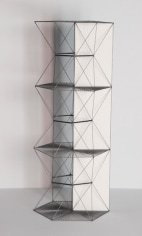 Mariano Dal Verme, Untitled (Tower), 2014. Graphite, paper, 11 3/4 in. x 4 in. x 4 in.