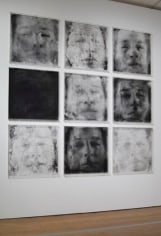 Oscar Muñoz, Narcisos, Installation view, The Graphic Unconscious, Philigrafika, 2010.