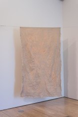 Gabriel Martinez, Untitled, 2014. Brick dust on Belgian linen, 45.5 in. x 79 in.