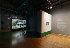 Clarissa Tossin, Streamlined: Belterra, Amaz&ocirc;nia / Alberta, Michigan, Museum of Latin American Art installation view, January 16 &ndash; April 26, 2015. Photography by Brica Wilcox.