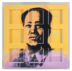 Marco Maggi. Incomplete Coverage on Warhol (Mao), 2013 Cuts and folds on 500 pages. 8 x 8 x 2 in. (20.3 x 20.3 x 5.1 cm.)