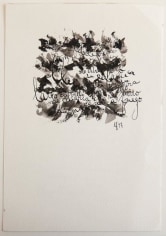 Le&oacute;n Ferrari, Untitled, 1997. Ink and watercolor on paper, 11 15/16 x 6 1/4 in. / 22.7 x 15.7 cm.