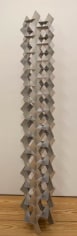 Francisco Sobrino, Structure Permutationnelle, 1963. Anodized aluminum, 75 5/8 x 11 x 11 in. / 184.5 x 28.5 x 28.5 cm.