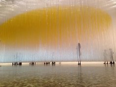 Jes&uacute;s Rafael Soto, The Houston Penetrable, 2004-14. Lacquered aluminum structure, PVC tubes, and water-based silkscreen ink. The Museum of Fine Arts, Houston. Photograph by Ana Maria Tavares.