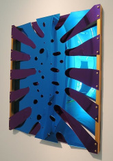 Thomas Glassford, Untitled, 2014. Mirrored Plexiglas and anodized aluminum, 48 in. x 41 5/16 in. x 2 3/4 in.