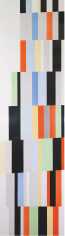 Alejandro Otero, Tabl&oacute;n 12, Upata 1927 [Plank 12 Upata 1927], 1987. Industrial enamel on wood, 78 11/16 x 21 5/8 in.&nbsp;