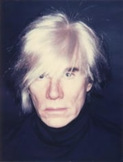  Self-Portrait in Fright Wig, 1985.&nbsp;, 	4.25 x 3.5 inch unique polaroid