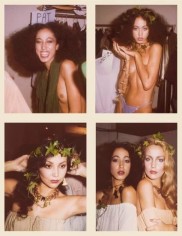 Before the Yves St. Laurent Show. November 1977&nbsp;, 	Four 4.5 x 3.25 inch&nbsp;unique vintage Kodak prints