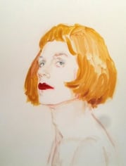  Andy Warhol.&nbsp; From the series &quot;Drag&quot;.&nbsp; Oil on wood.&nbsp; 20 x 16 inches