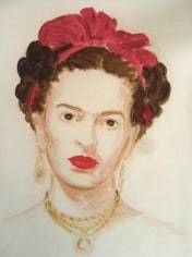  Frida Kahlo.&nbsp; From the series &quot;The History of Art&quot;.&nbsp; Oil on paper.&nbsp; 16 x 12 inches.&nbsp;