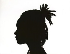 Katherine Wolkoff. Untitled Silhouette (braids), 2007.