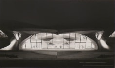 Ezra Stoller. TWA Terminal at Night.  Architect: Eero Saarinen.  1962 / printed c. 1996.  Gelatin silver print.  16 x 20 inches.