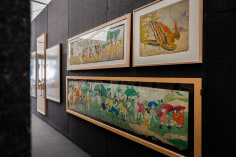 "The Doors of Perception." Installation view. Photo by Olya Vysotskaya., Works by Henry Darger.
