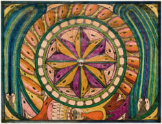 Adolf Wölfli (1864-1930) Switzerland, Bänggaalisches Feuerwärk (Bangali Firework), 1926, Colored pencil on paper, 18.5 x 24 in 